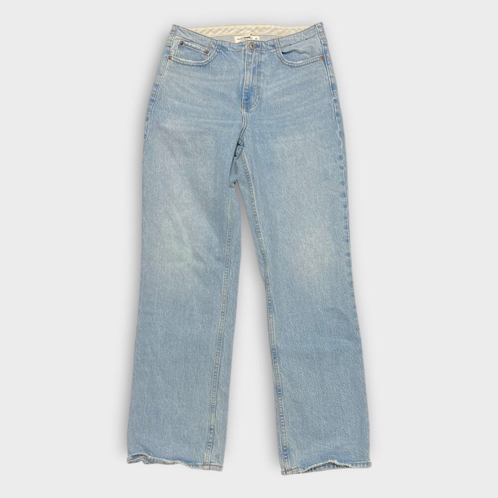 Abercrombie & Fitch Curve Love The Baggy Low Rise Jeans Size 26